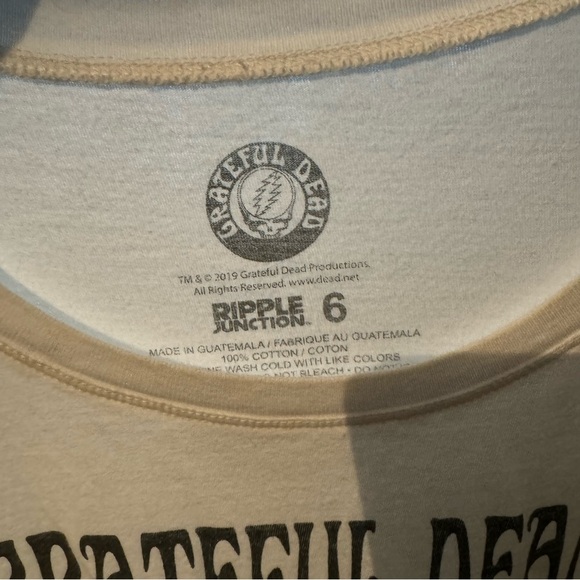 Torrid Grateful Dead White Spring Tour 1992 plus size 6X graphic tshirt - Picture 16 of 16